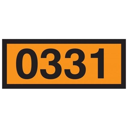 Accuform ORANGE 4DIGIT PANEL 0331 EXPLOSIVES, MPR642MG MPR642MG